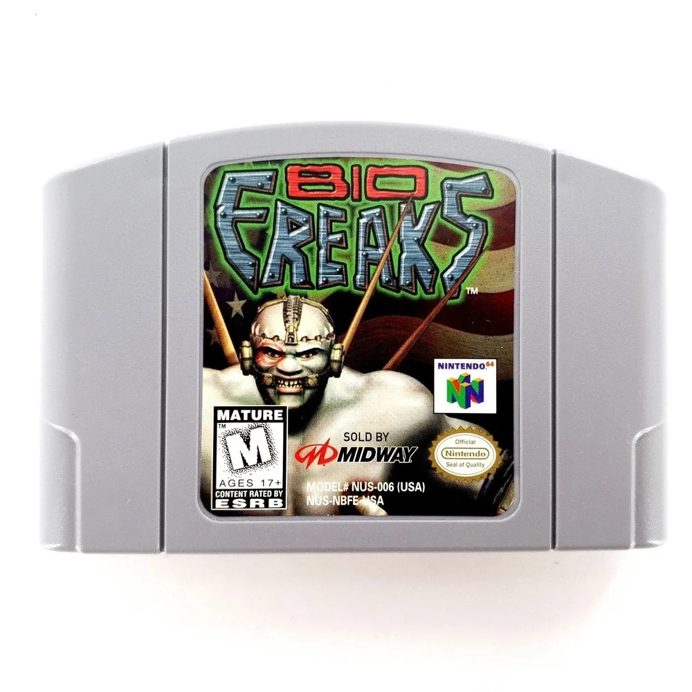 Bio F.R.E.A.K.S. (Nintendo 64, 1998) Authentic Cartridge Only Tested & Works